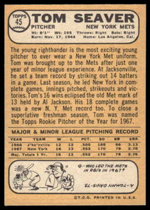 1968 Topps Tom Seaver HOF #45 VG-EX