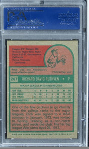 1975 Topps Dick Ruthven #267 PSA 9 MINT