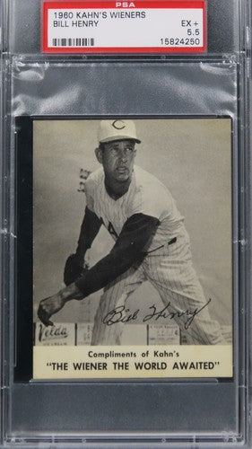 1960 Kahn's Wieners Bill Henry PSA 5.5 EX+