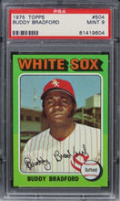 Load image into Gallery viewer, 1975 Topps Buddy Bradford #504 PSA 9 MINT