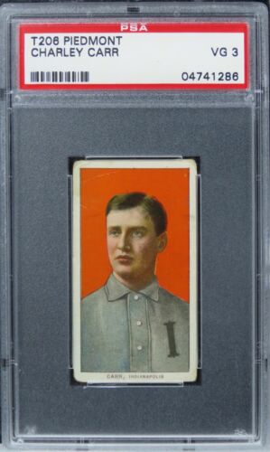1909 T206 Piedmont Charley Carr PSA 3 VG