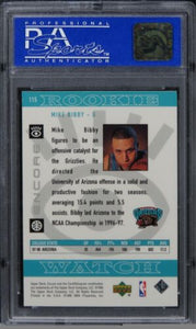 1998 Upper Deck Encore Mike Bibby ROOKIE RC #115 PSA 9 MINT