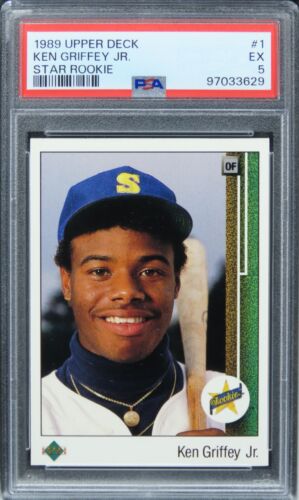 1989 Upper Deck Ken Griffey Jr. STAR ROOKIE HOF ROOKIE RC #1 PSA 5 EX