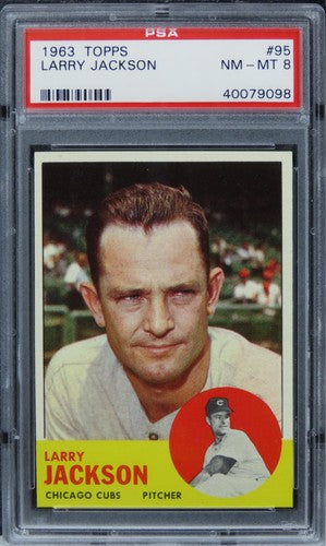 1963 Topps Larry Jackson #95 PSA 8 NM-MT