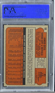 1972 Topps Amos Otis #10 PSA 8 NM-MT