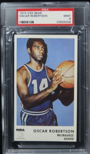 1972 Icee Bear Oscar Robertson HOF PSA 9 MINT
