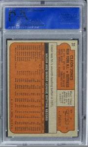 1972 Topps Cleon Jones #31 PSA 8 NM-MT