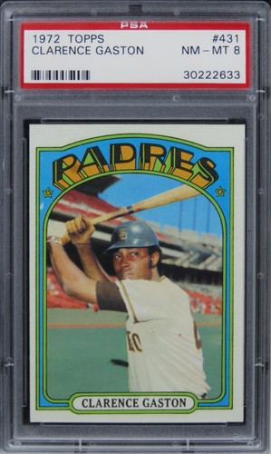 1972 Topps Clarence Gaston #431 PSA 8 NM-MT