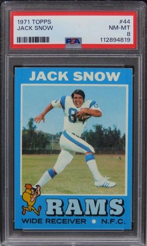1971 Topps Jack Snow #44 PSA 8 NM-MT