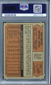 1972 Topps Don Mason #739 PSA 9 MINT