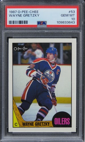 1987 O-PEE-CHEE Wayne Gretzky HOF #53 PSA 10 GEM MINT