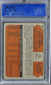 1972 Topps Lum Harris #484 PSA 9 MINT