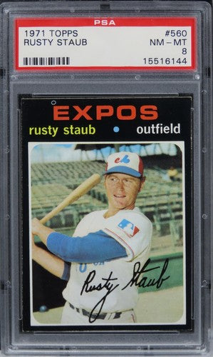 1971 Topps Rusty Staub #560 PSA 8 NM-MT