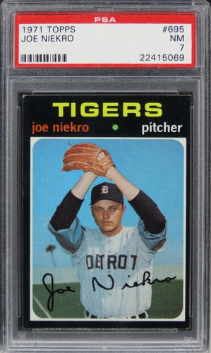 1971 Topps Joe Niekro #695 PSA 7 NM