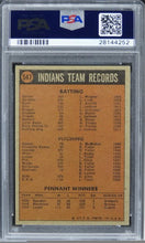 Load image into Gallery viewer, 1972 Topps Indians Team #547 PSA 8 NM-MT
