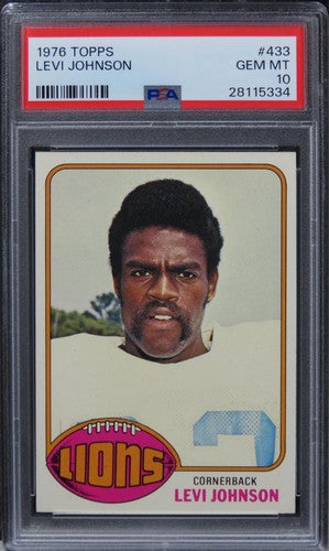 1976 Topps Levi Johnson #433 PSA 10 GEM MINT