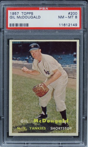 1957 Topps Gil McDougald #200 PSA 8 NM-MT