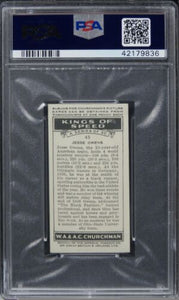 1939 W.A. and A.C. Churchman Jesse Owens KINGS OF SPEED #45 PSA 8 NM-MT