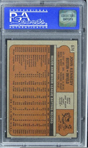 1972 Topps John Kennedy #674 PSA 8 NM-MT
