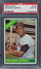 Load image into Gallery viewer, 1966 Topps Orlando Cepeda HOF #132 PSA 9 MINT