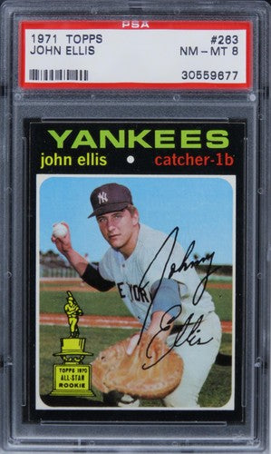 1971 Topps John Ellis #263 PSA 8 NM-MT