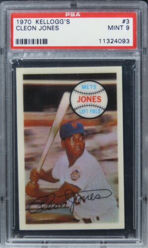 1970 Kellogg's Cleon Jones #3 PSA 9 MINT