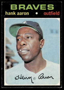 1971 Topps Hank Aaron HOF #400 EX