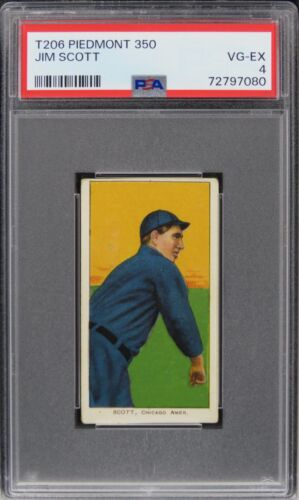 1909 T206 Piedmont 350 Jim Scott PSA 4 VG-EX