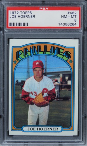 1972 Topps Joe Hoerner #482 PSA 8 NM-MT