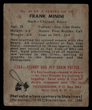 Load image into Gallery viewer, 1948 Bowman Frank Minini SHORT PRINT #69 GOOD