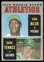 Load image into Gallery viewer, 1970 Topps Vida Blue/Gene Tenace Rookie RC #21 GOOD