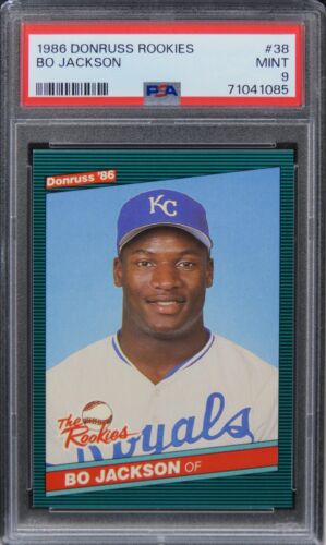 1986 Donruss Rookies Bo Jackson ROOKIE RC #38 PSA 9 MINT