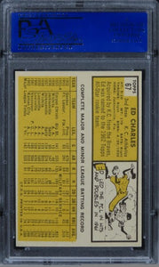 1963 Topps Ed Charles #67 PSA 8 NM-MT