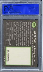 1969 Topps Matt Snell #193 PSA 9 MINT