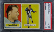 Load image into Gallery viewer, 1957 Topps Frank Gifford HOF #88 PSA 4 VG-EX