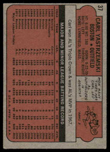 1972 Topps Carl Yastrzemski HOF #37 EX