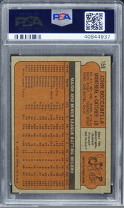 1972 Topps John Boccabella #159 PSA 9 MINT