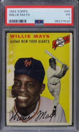 1954 Topps Willie Mays HOF #90 PSA 1 PR