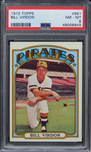 1972 Topps Bill Virdon #661 PSA 8 NM-MT