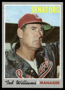 1970 Topps Ted Williams HOF #211 EX