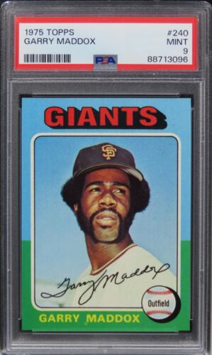 1975 Topps Garry Maddox #240 PSA 9 MINT