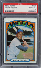 Load image into Gallery viewer, 1972 Topps Vada Pinson #135 PSA 8 NM-MT