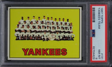 Load image into Gallery viewer, 1967 Topps Yankees Team #131 PSA 8 NM-MT