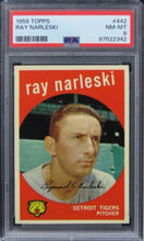 Load image into Gallery viewer, 1959 Topps Ray Narleski #442 PSA 8 NM-MT