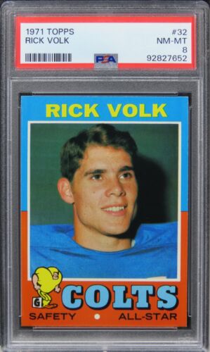 1971 Topps Rick Volk #32 PSA 8 NM-MT