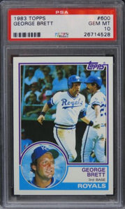 1983 Topps George Brett HOF #600 PSA 10 GEM MINT