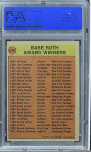 1972 Topps Babe Ruth Award #626 PSA 8 NM-MT