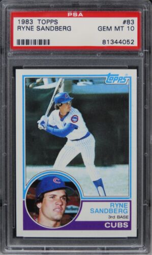 1983 Topps Ryne Sandberg HOF ROOKIE RC #83 PSA 10 GEM MINT