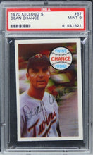 Load image into Gallery viewer, 1970 Kellogg&#39;s Dean Chance #67 PSA 9 MINT