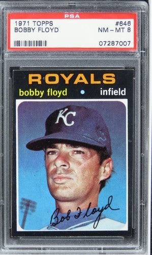 1971 Topps Bobby Floyd #646 PSA 8 NM-MT